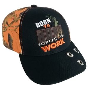 Black Hawk Cap Hat Adult Born To Hunt Camo Hunting